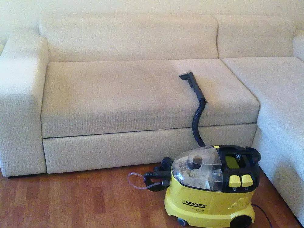 Pulizia del divano a casa (50 foto): come pulire rapidamente ed efficacemente la tappezzeria del tessuto dalla sporcizia e scivolare con le tue mani? 11092_41