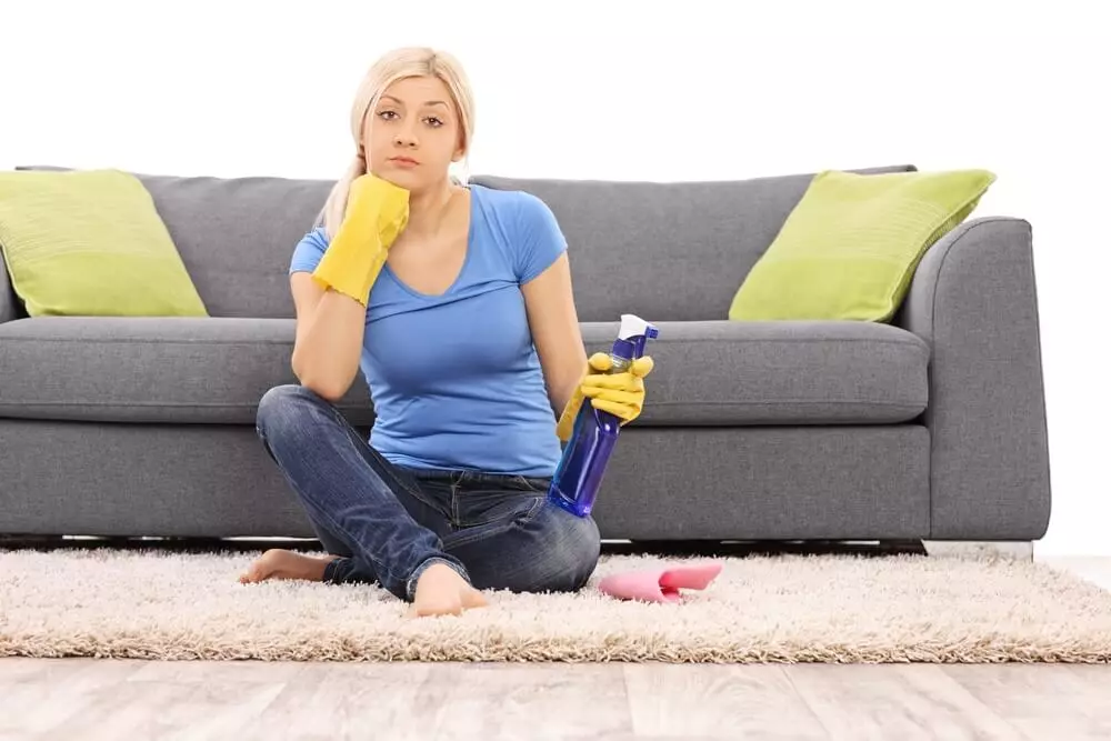 在家裡清潔沙發（50張照片）：如何快速有效地清潔織物的內飾，用自己的手滑動污垢和滑動？ 11092_6