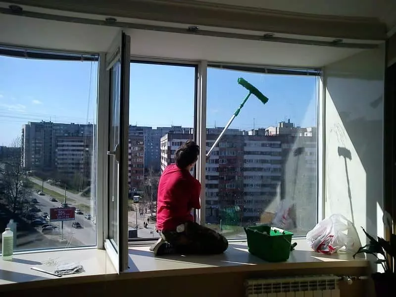 Szczotka do mycia okna (34 zdjęcia): Opcja czyszczenia po obu stronach, Dwustronne produkty z uchwytem teleskopowym, opcje do mycia na zewnątrz 11098_10