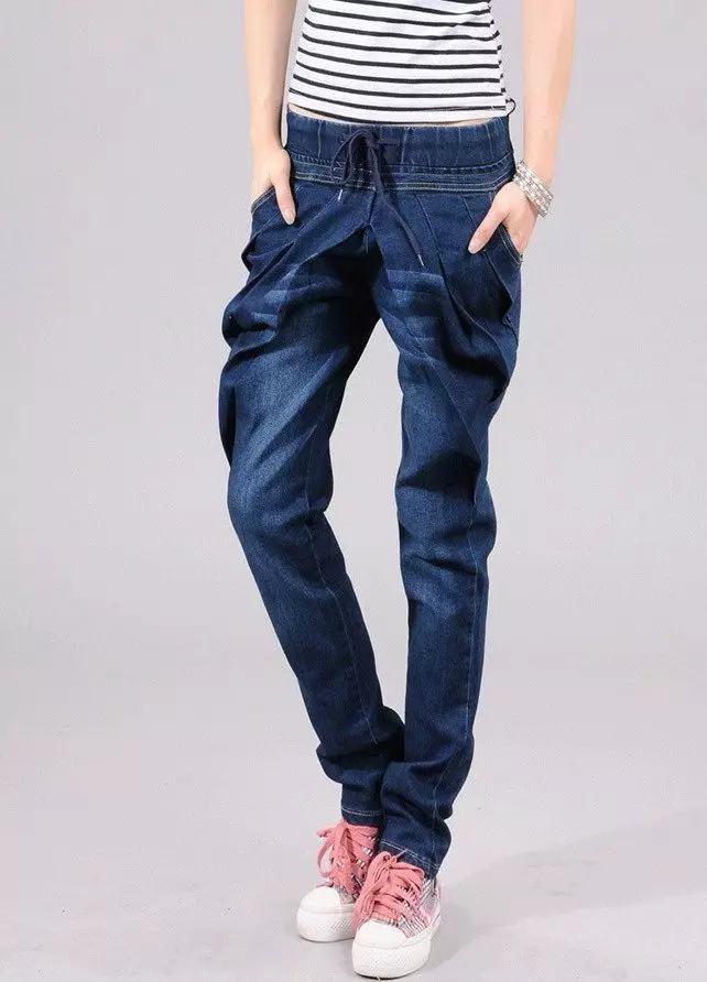 Bananaj Jeans (57 fotoj): Virinaj modeloj, kun kio porti 1109_12