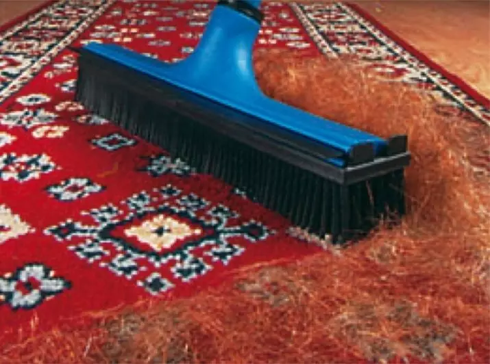 Jak czyścić dywan w domu? 56 zdjęć Jak szybko i skutecznie usunąć brud z wełnianego palanx i lekkiego domu dywanów 11125_48