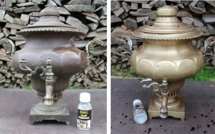 Come pulire l'ottone a casa? 16 foto cosa pulire samovar in ottone e altri prodotti per brillare dall'ossido esterno 11138_3