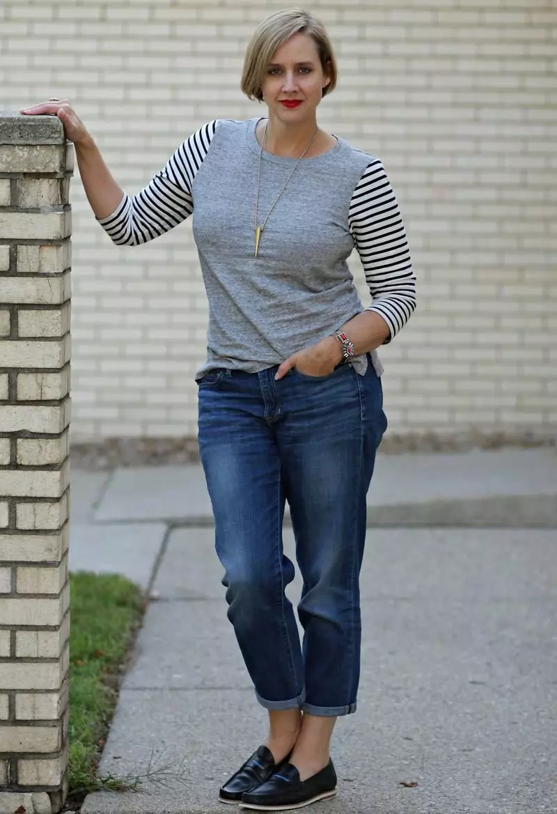 Підкоміри і підкати на джинсах (78 фото): як правильно підвертати джинси дівчатам і робити підкати, на широких джинсах, інструкція як підвернути 1114_35