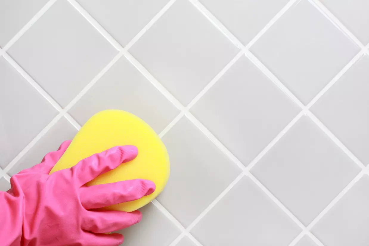 איך לשטוף את האריח בחדר האמבטיה מן הנפילה: איך להסיר את התבנית על התפרים ולשטוף את האריח מן LimetRoke לחדר נצנצים, ומסות עם סוכני משק הבית 11154_27