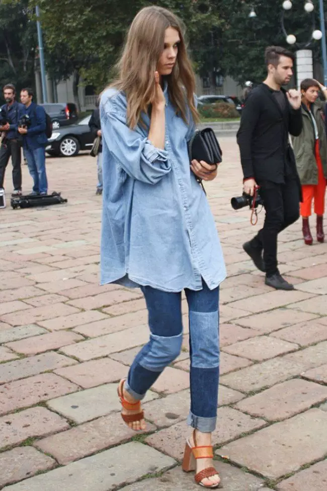 Ženske Jeans-American (36 fotografij): Kaj nosijo, modni trendi 2021 1119_21
