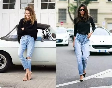 Womenmụ nwanyị Jeans-American (foto 36): Kedu ka ọ na-eyi, ejiji na-eme ihe 2021 1119_31
