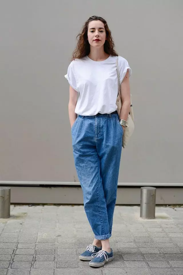 Jeans-amerikan të grave (36 foto): Çfarë veshjesh, trendet e modës 2021 1119_33