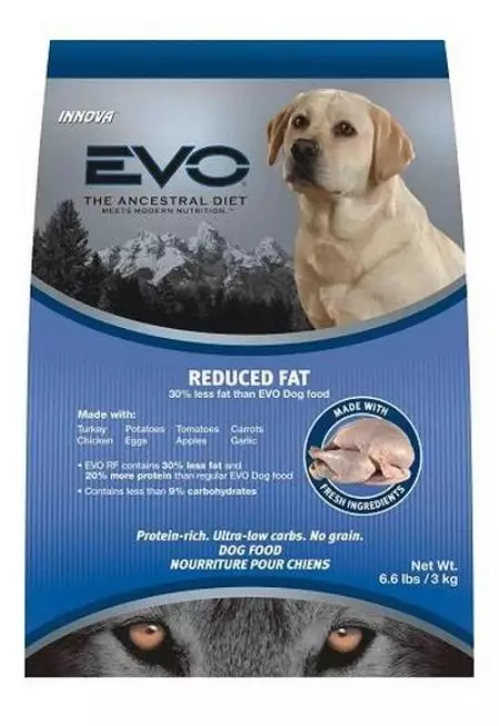 Inovace EVO Feed: Pro kočky a psy, suché a mokré krmivo, plusy a nevýhody, recenze 11335_16