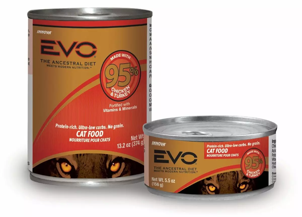 Inovace EVO Feed: Pro kočky a psy, suché a mokré krmivo, plusy a nevýhody, recenze 11335_9