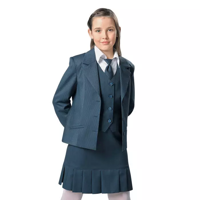 Škola jakne za djevojčice (48 slike): bordo, zelena, plava 1140_42