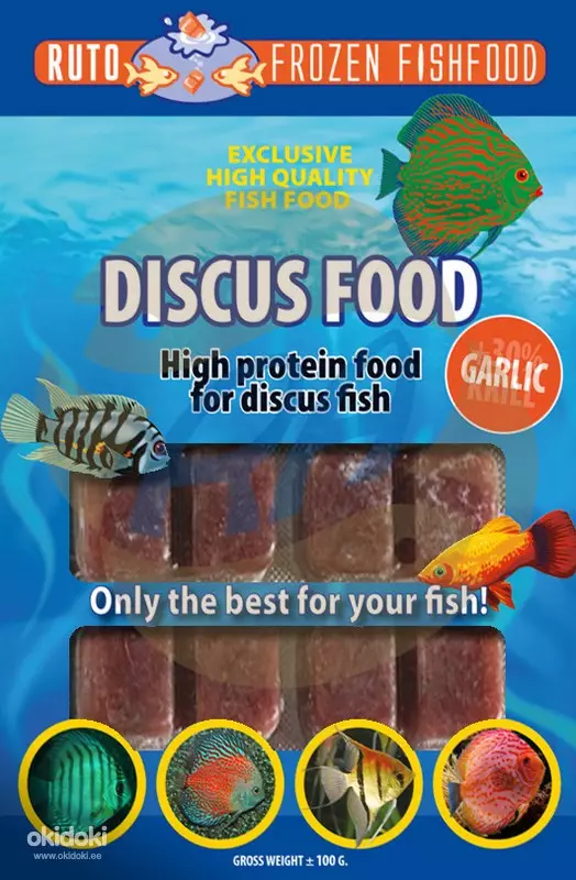Aliments congelés pour poissons d'aquarium (18 photos): Comment fausse de poissons de poisson et de poisson de la daff? Quelle nourriture vaut mieux donner du poisson dans l'aquarium? 11508_18
