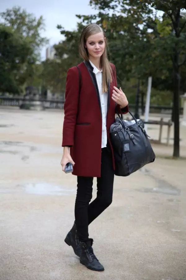 Burgundy Jacket (34 photos): Seo u lokelang ho se apara 1151_27