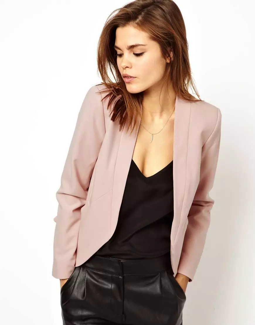 Jachetă roz (70 de fotografii): Ce să purtați și combinați femei, ușor roz 1163_14