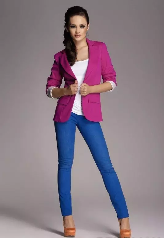 Jachetă roz (70 de fotografii): Ce să purtați și combinați femei, ușor roz 1163_25