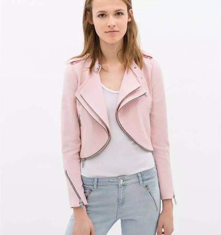 jaqueta de color rosa (70 fotos): Què portar i combinar les dones, suaument rosa 1163_46