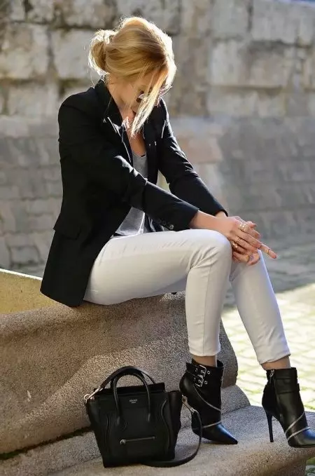 Zwart vrouwelijke jas (99 foto's): wat draagt, afbeeldingen, met broeken, jeans, shirt 1166_2