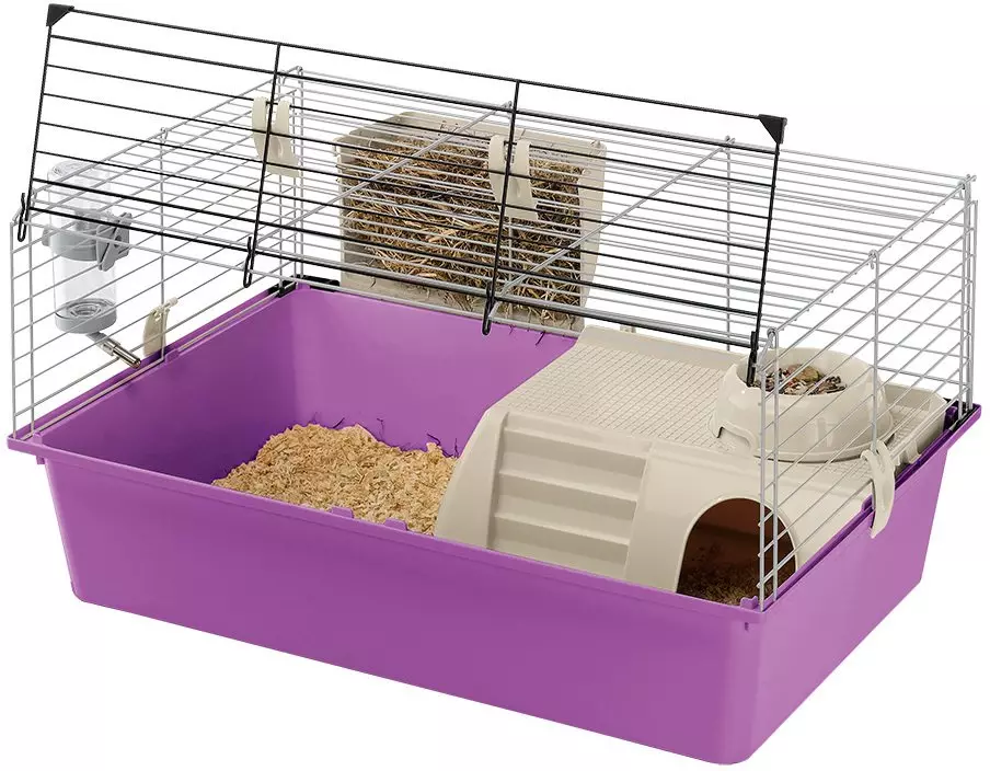 Gaiola para um hamster (52 fotos): grandes modelos de dois andares e três andares com túneis e um labirinto, pequenas células plásticas para mini duna multi hamsters. Como equipar isso? 11695_26