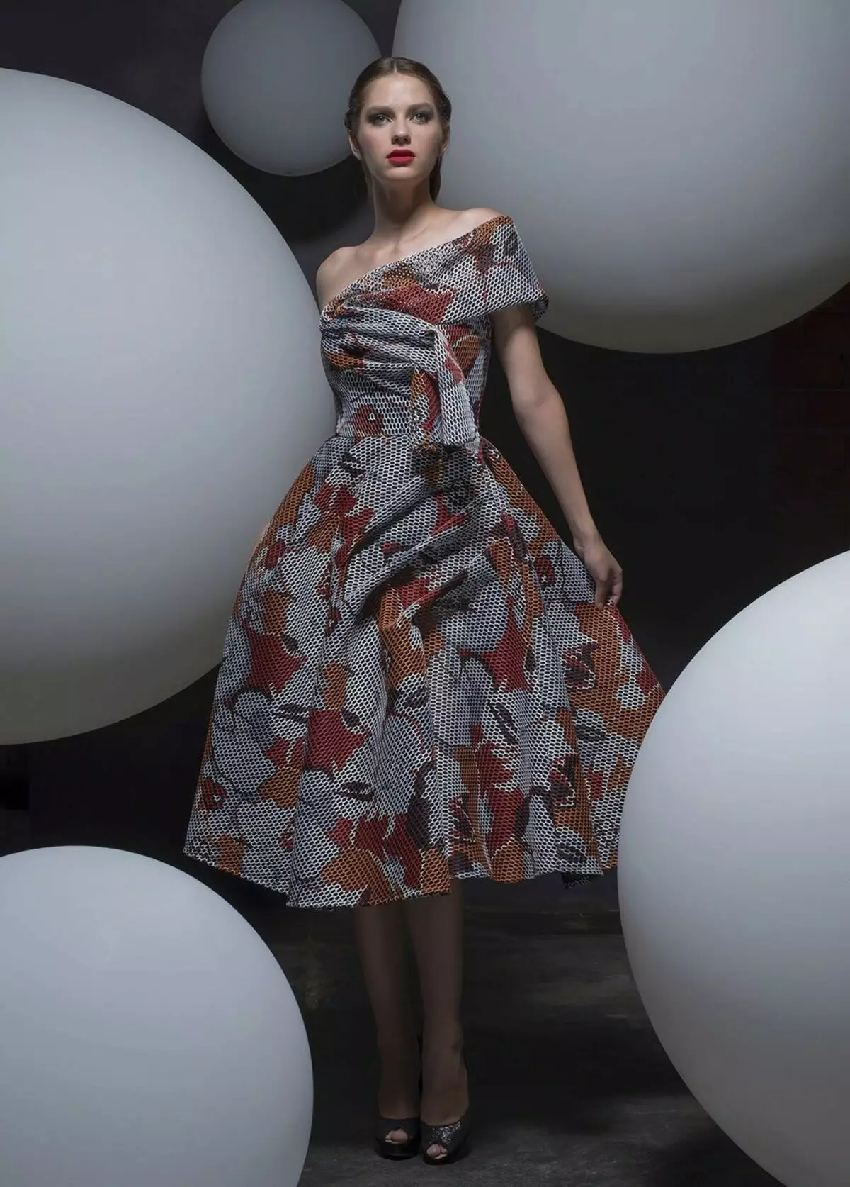 Jacquard haljine (88 fotografija): Marke i modeli jacquard haljine, za punu, ljeto i maticu 1178_84