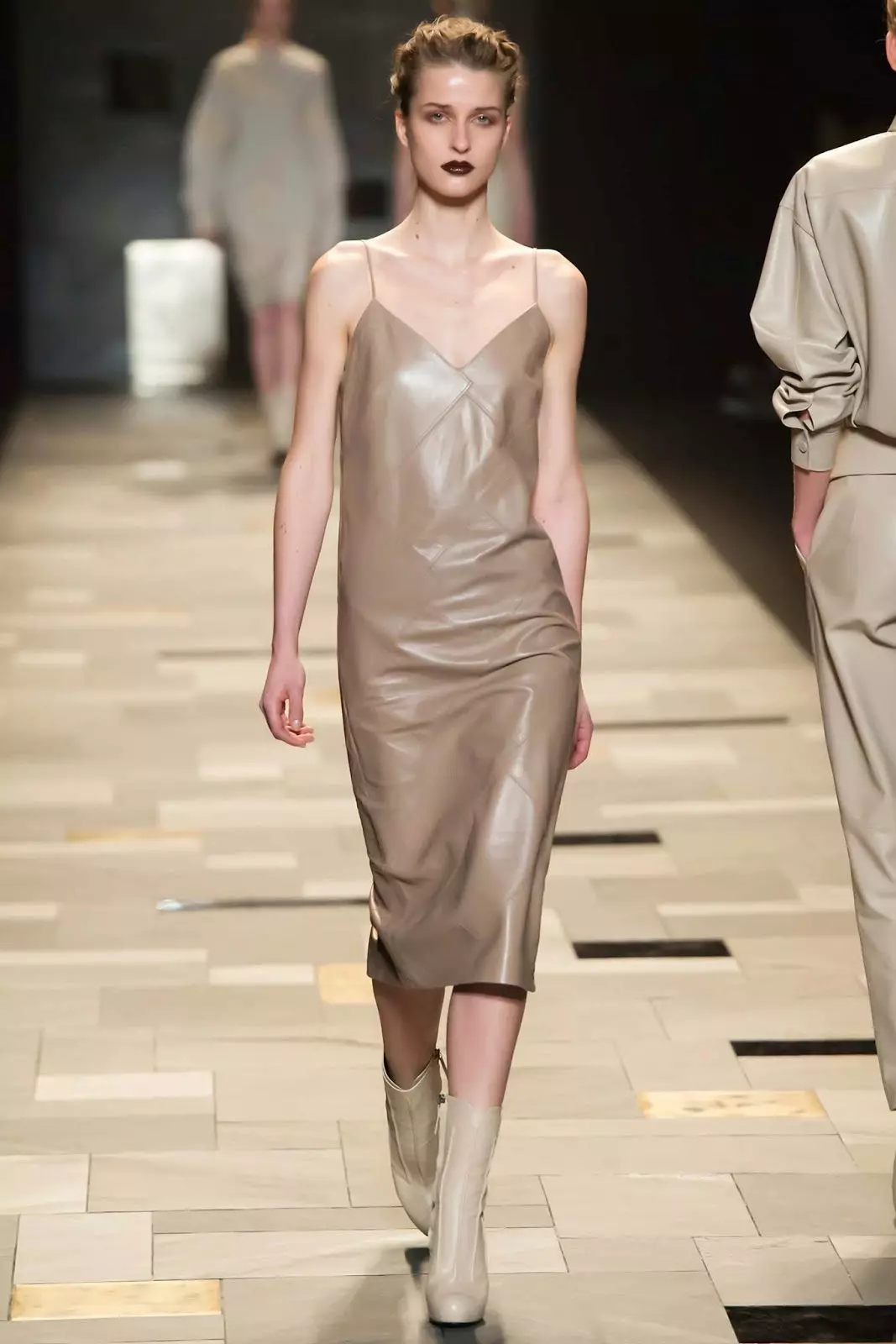 Eco-Skinned Dress Beige