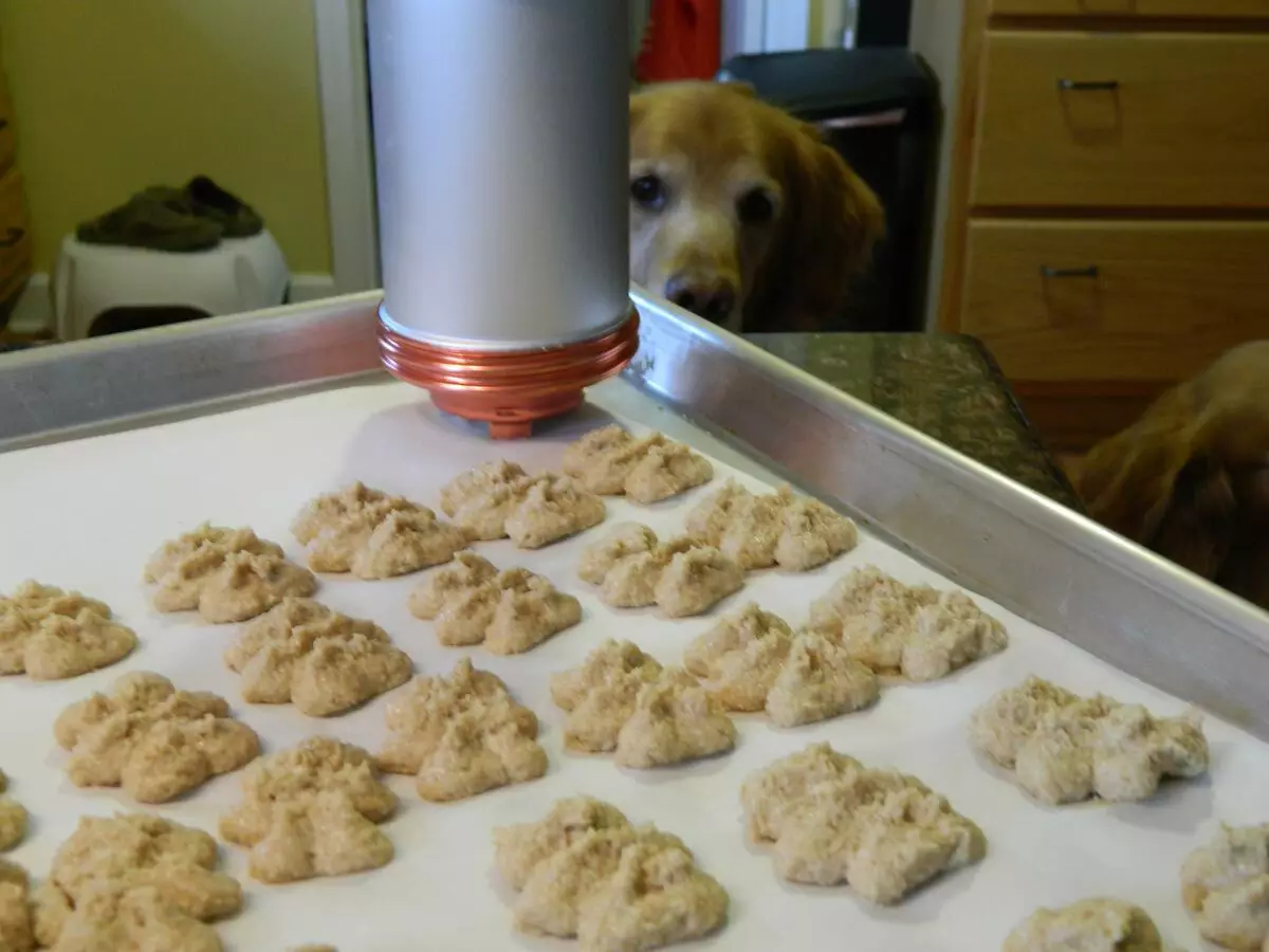 Cookies para cans: receitas para cociñar galletas de avea e fígado. Como facer unha delicadeza de can? Podes dar a calquera animal? 12204_13