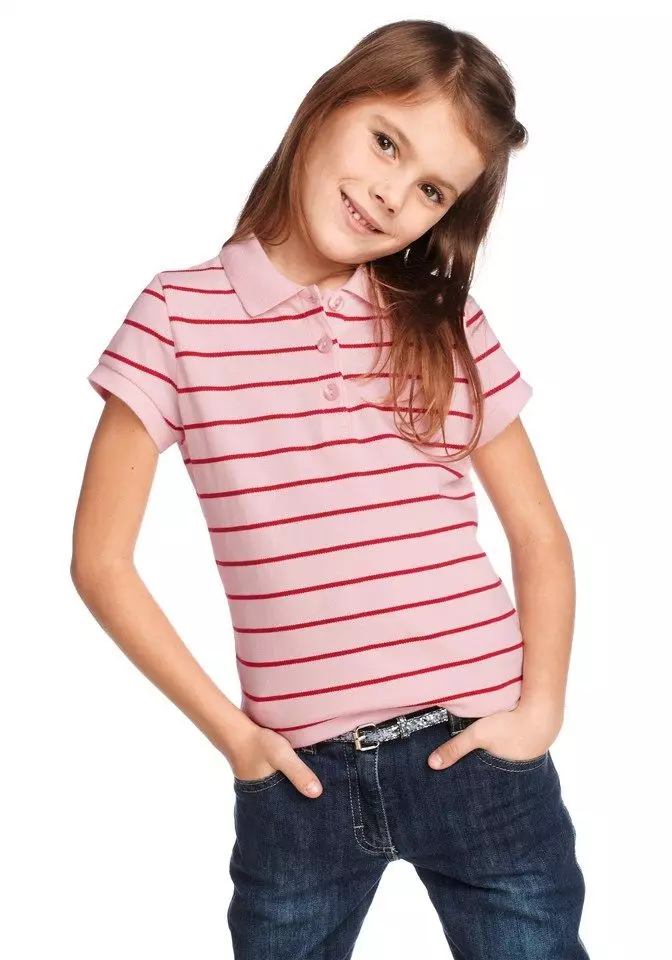 Polo Shirt (86 litrato): Women sa modelo, nga nagsul-ob, uban sa taas nga ug sa mubo nga sleeve, orange, ug sa azul 1230_52