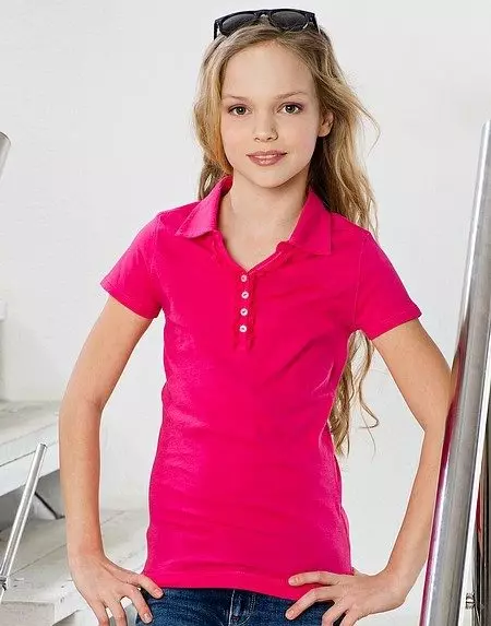 Polo Shirt (86 litrato): Women sa modelo, nga nagsul-ob, uban sa taas nga ug sa mubo nga sleeve, orange, ug sa azul 1230_53