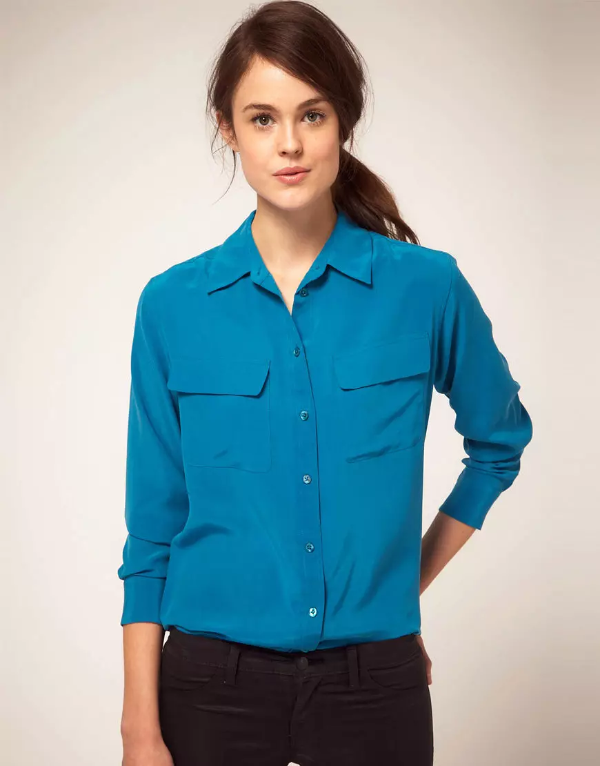 Chemise en soie (65 photos): Que porter une chemise de soie féminine, de la soie humide 1233_17