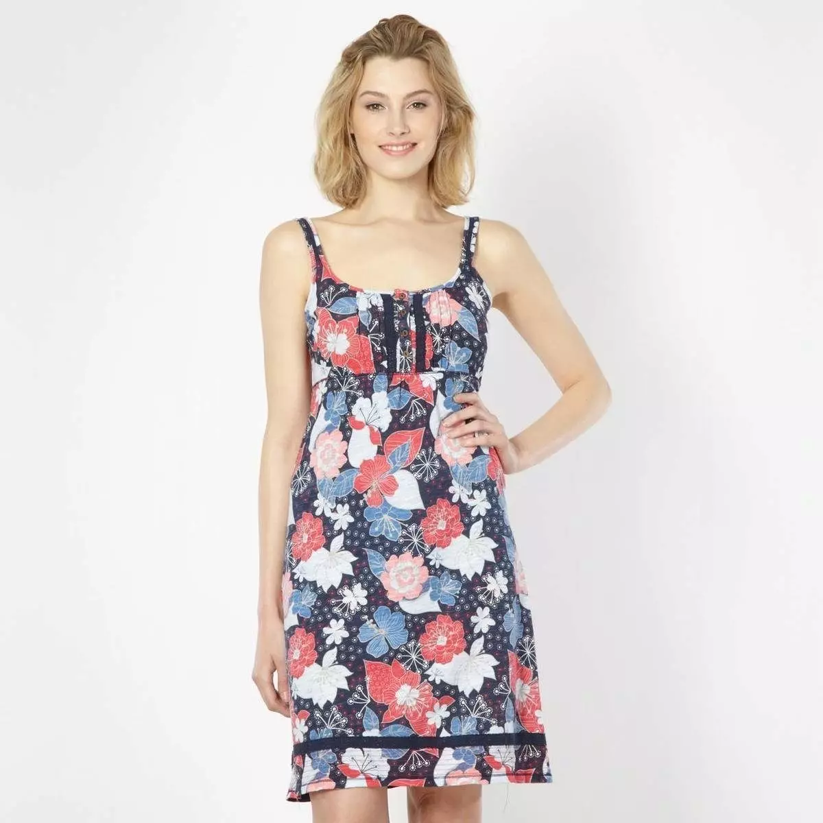 Эмэгтэйчүүд сүлжмэл Sundresses (104 зураг) 1254_52