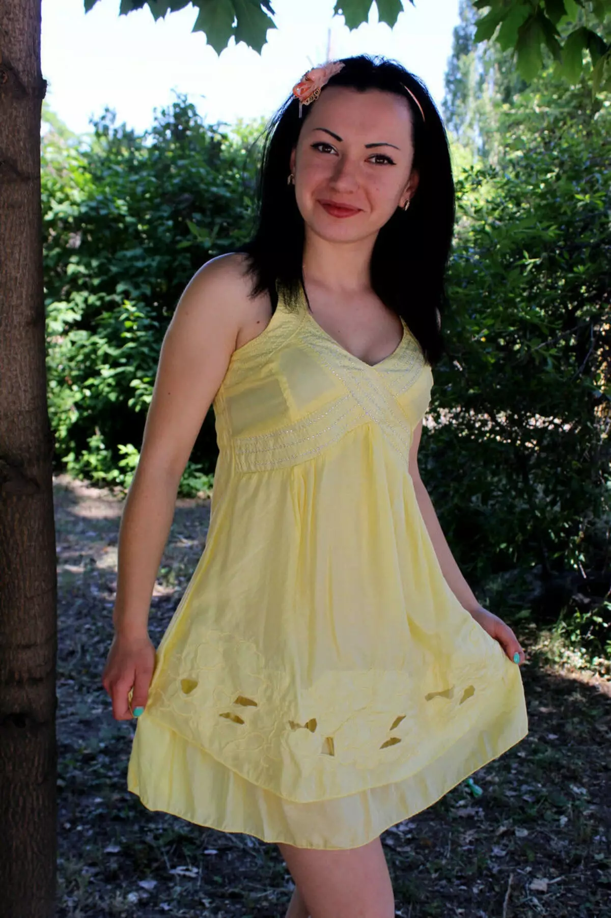Yellow Sarafan (51 foto): cosa indossare 1258_10