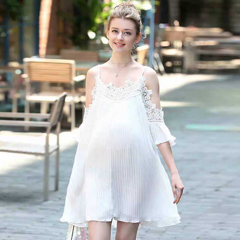 임신 한 여성용 Sundars (100 사진) : 아름다운 모델 2021, 바닥에 길게, 스타일 1282_85