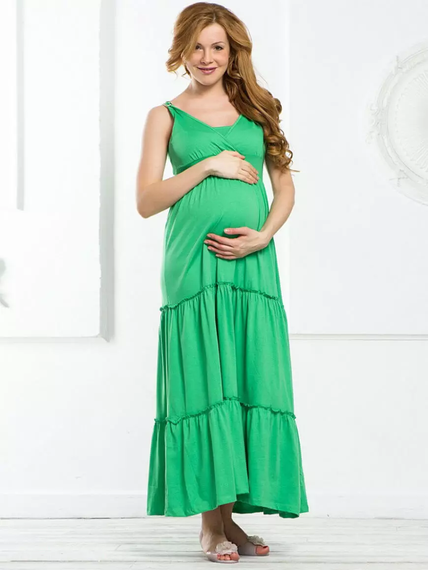 임신 한 여성용 Sundars (100 사진) : 아름다운 모델 2021, 바닥에 길게, 스타일 1282_94