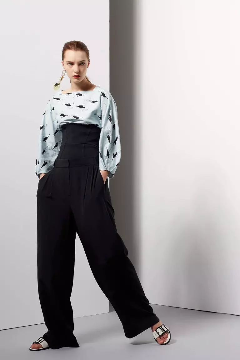 Patró de pantalons de faldilla (45 fotos): Culota per a dones completes, model de classe magistral amb olor i amb plecs per a principiants 1290_3