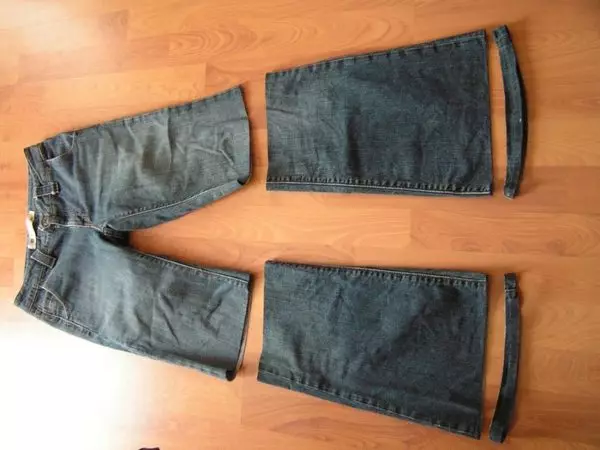 Kjol från gamla jeans gör det själv: mönster, hur man syr 1295_13