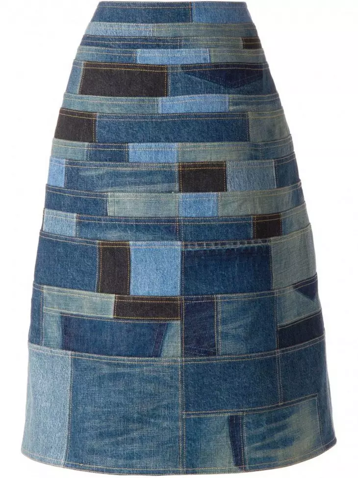 Nederdel fra gamle jeans gør det selv: mønstre, hvordan man skal sy 1295_30
