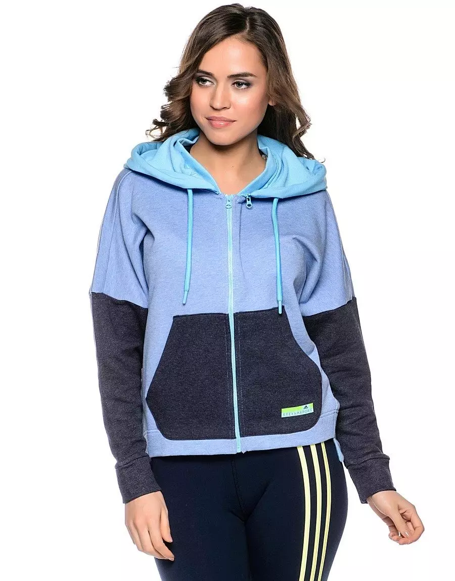 Hoody (160 Fotos): Frauen-Pullover-Hoodies, aus Adidas, Nike, Navi, Hoody-Kleid, Snowboard, mit Fell, mit Logo, Hoodie, von Reebok 1310_52