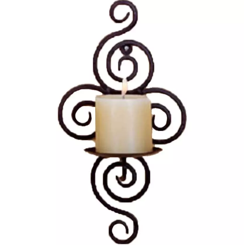 금속 촛대 : 금속 검은 촛대와 금, 하나의 촛불 및 5 촛불, 사슴 및 다른 철 장식 촛대의 형태로 13157_16