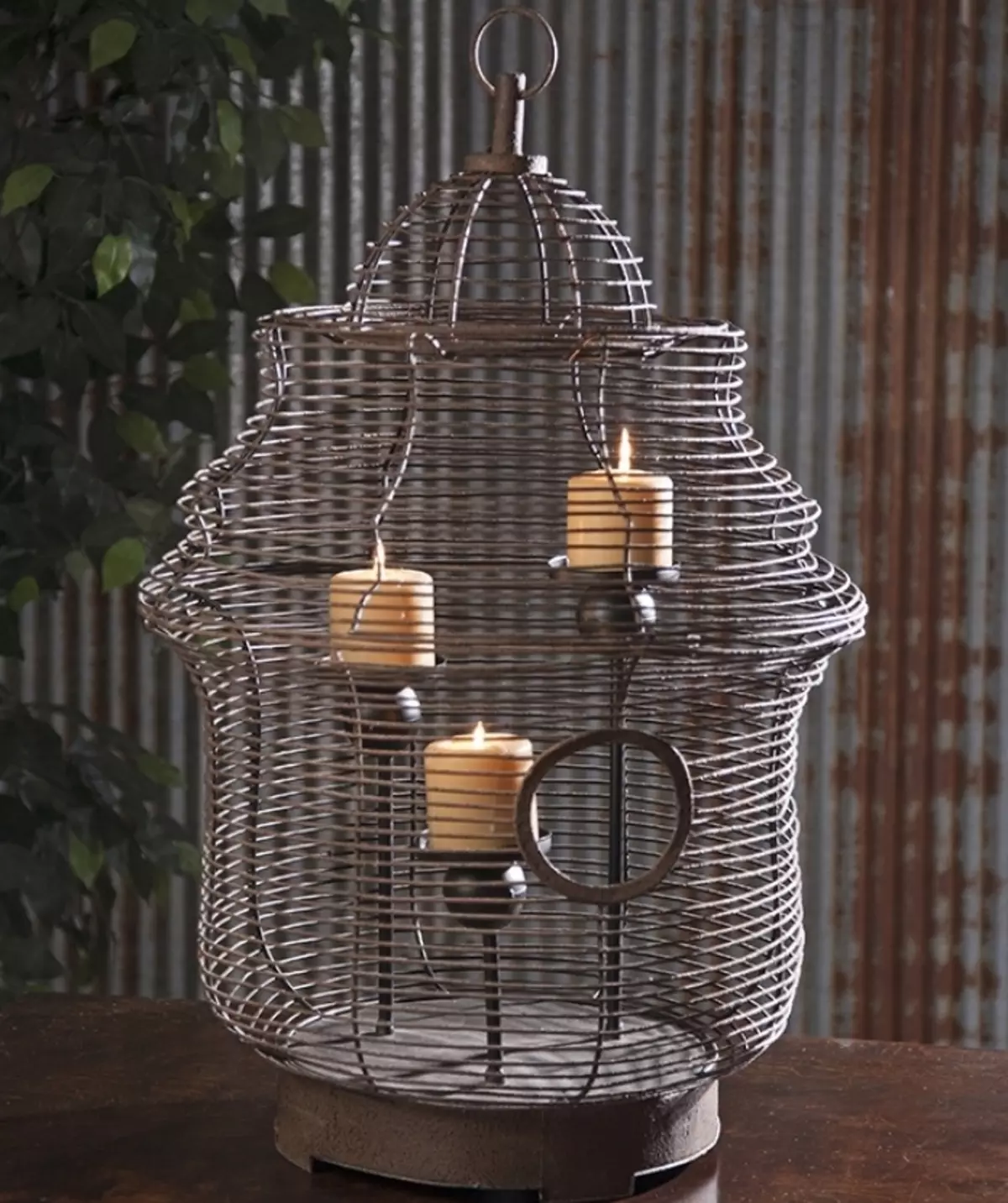 Chandeliers en métal: chandelier noir en métal et or, une bougie et 5 bougies, sous forme de cerf et d'autres chandeliers décoratifs de fer 13157_22
