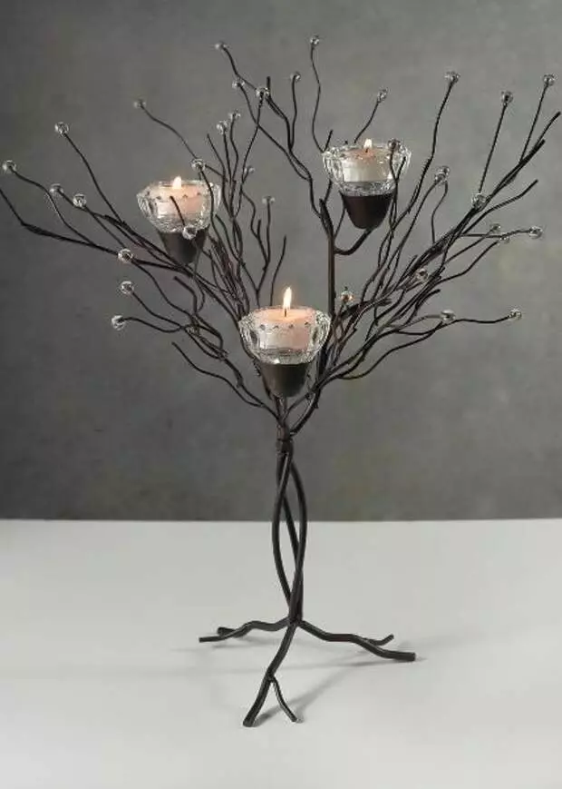 Metal Candlesticks: ლითონის შავი სასანთლე და ოქროს, ერთი სანთელი და 5 სანთლები, სახით ირმის და სხვა რკინის დეკორატიული სასანთლე 13157_31