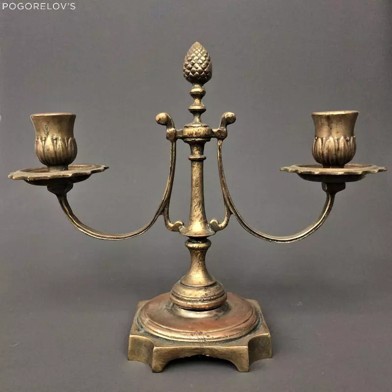 Chandeliers en métal: chandelier noir en métal et or, une bougie et 5 bougies, sous forme de cerf et d'autres chandeliers décoratifs de fer 13157_7