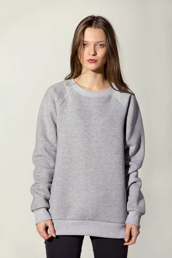 Gray sweatshirts (79 mga larawan): Ano ang magsuot 1317_7
