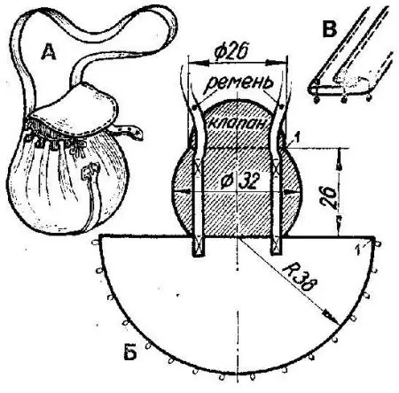 Isikhwama sebhishi ngezandla zakho (izithombe ezingama-77): Amaphethini, yenza i-bag-rug ebhishi, isigaba se-master ekuhambeni kwendwangu, i-crochet 13263_17