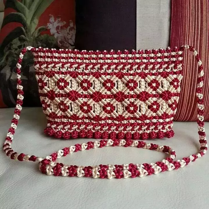 Bags macrame (46 ata): Master Vasega i le lalagaina i Macramime Caply Coirque 13265_6