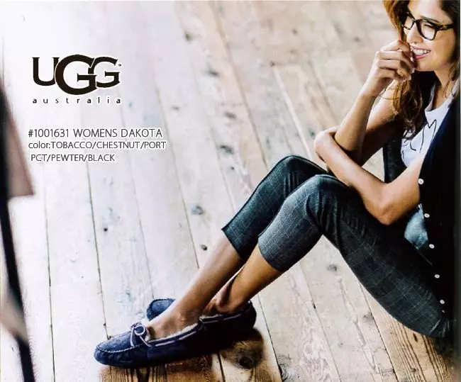 UGG Moccasins (50 Foto): Model Perempuan dengan Bulu dari UGG Australia, yang memakai bulu musim sejuk dan moccasins tinggi, ulasan 13268_11