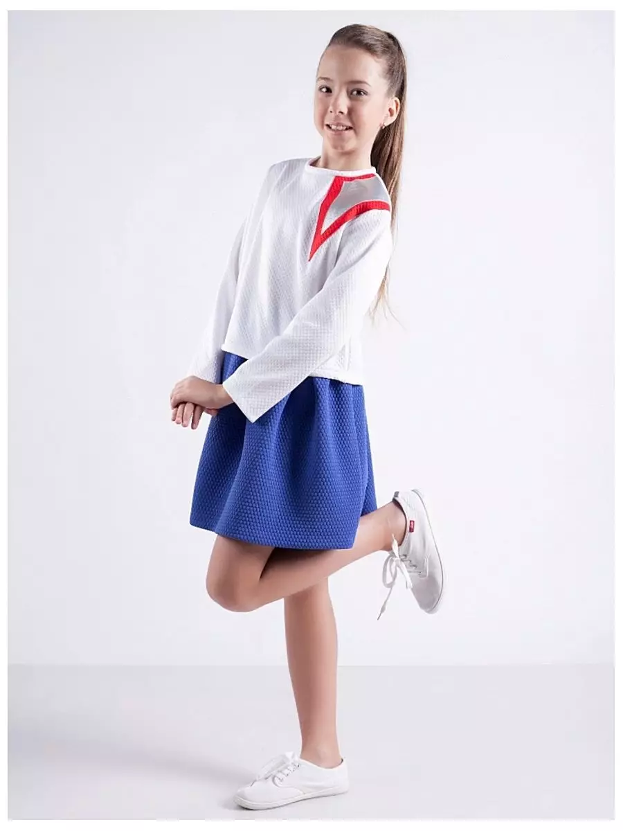 Sweatshirt voor het meisje (80 foto's): adolescente modellen voor meisjes 10-12 en 13-14 jaar oud, sweatshirt Faberlik, Nekst, on bont, bliksem 1326_57