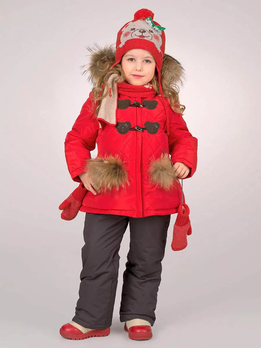 Téli öltöny a lány számára (77 fotók): Valianly, Kiko és Monkler, Gusti, Meleg membrán, finn a Reim-től, szigetelt 13286_2