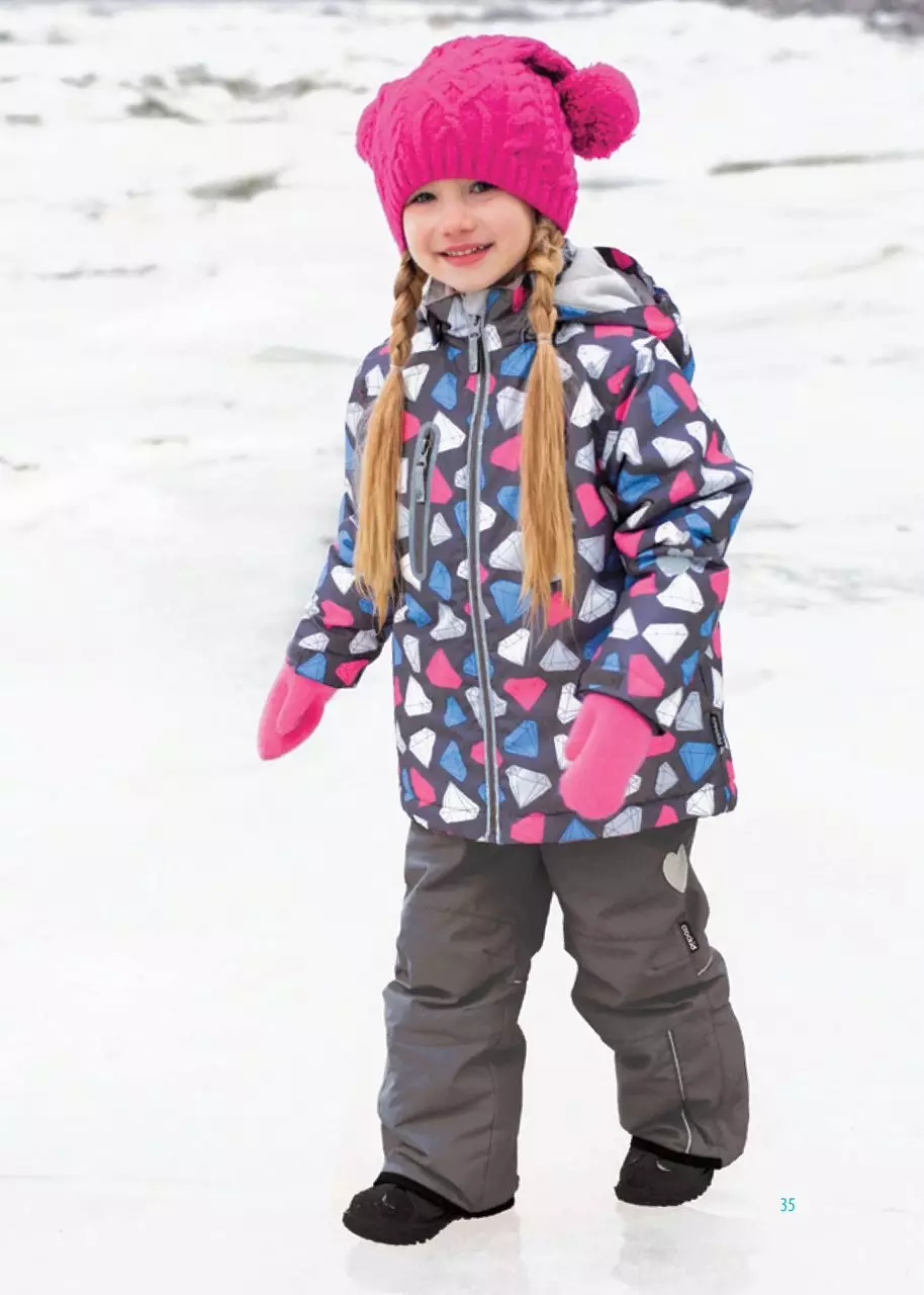 Combinaison d'hiver pour la fille (77 photos): de Valianly, Kiko et Monkler, Gusti, membrane chaude, finnois de Reim, isolée 13286_37