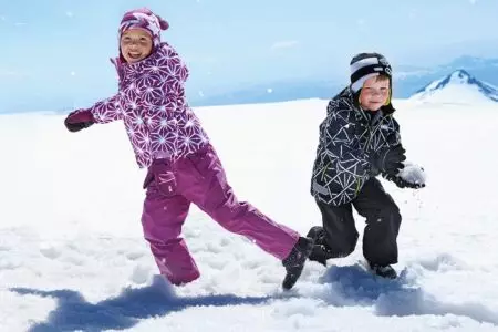 Finsk vinteralleder for børn (93 billeder): Vinterfluff Jumpsuit til piger, modeller fra Kerry, Reim, Hupe og Lassie 13297_5