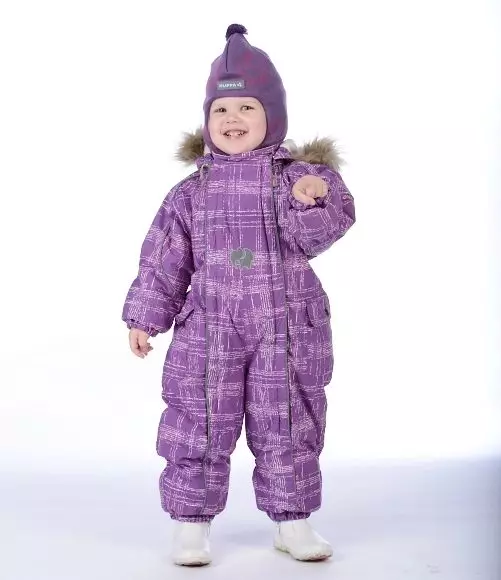 Finsk vinteralleder for børn (93 billeder): Vinterfluff Jumpsuit til piger, modeller fra Kerry, Reim, Hupe og Lassie 13297_93
