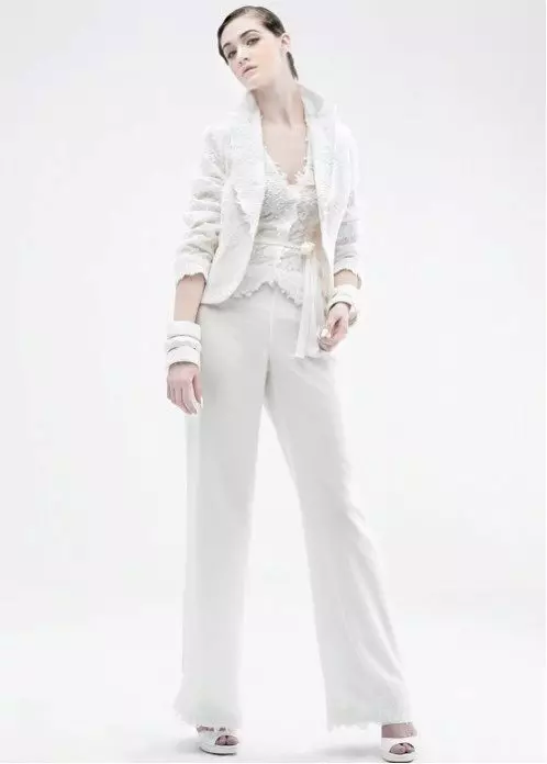 Female trouser evening costumes (85 photos): for full, wedding, elegant female trouser costume 13303_58