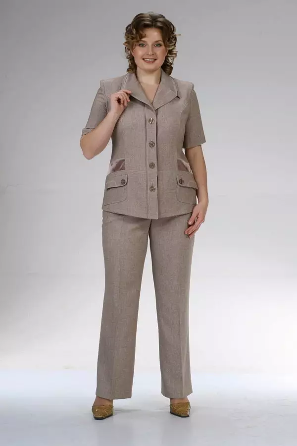 Female trouser evening costumes (85 photos): for full, wedding, elegant female trouser costume 13303_66